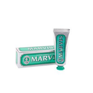 Marvis er den ultimative klassiske tandpasta - denne variant er med Strong Mint (rejsestørrelse)