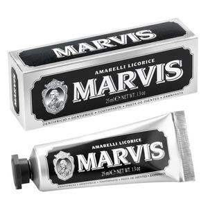 Marvis er den ultimative klassiske tandpasta - denne variant er med Licorice Mint (rejsestørrelse).