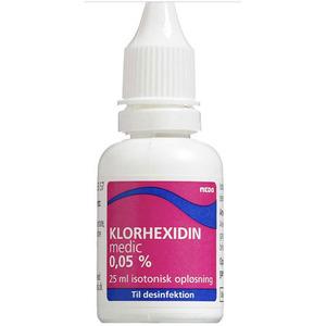 Klorhexidin 0,05% iso.opl er et desinfektionsmiddel til lokal anvendelse.