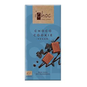 Ichok Chokolade med små cookiestykker.