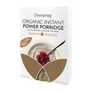 Clearspring Instant Power Porridge m. boghvede, quinoa & chia Ø