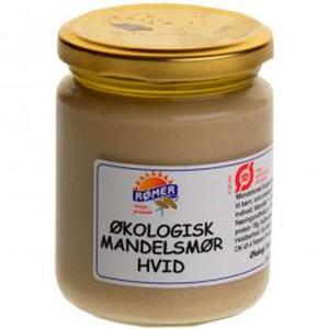 Økologisk hvid mandelsmør, som typisk anvendes til smørepålæg og dressinger