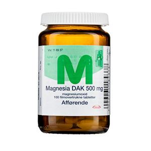 Magnesia 500mg - 100 stk