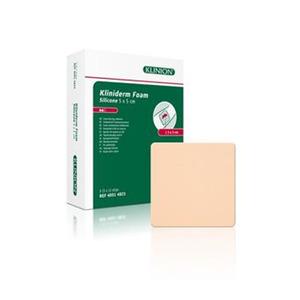 Klinion Wound Care, Kliniderm Foam Silikone - Skumbandage - 5x5cm - 5 stk Billede af Klinion Wound Care, Kliniderm Foam Silikone - Skumbandage - 5x5cm - 5 stk
