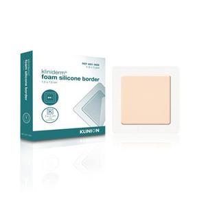 Klinion Wound Care, Kliniderm Foam Silikone Border - Skumbandage - 7,5x7,5cm - 5 stk Billede af Klinion Wound Care, Kliniderm Foam Silikone Border - Skumbandage - 7,5x7,5cm - 5 stk