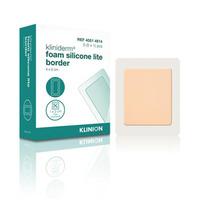 Kliniderm Foam Silikone Lite Border - 4x5 cm - 5 stk.