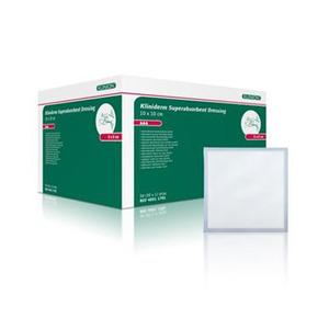 Kliniderm Superabsorberende Bandage er beregnet til moderat og kraftigt væskende sår - Denne variant måler 10x10cm