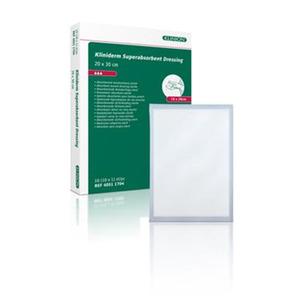 Kliniderm Superabsorberende Bandage er beregnet til moderat og kraftigt væskende sår - Denne variant måler 20x30cm