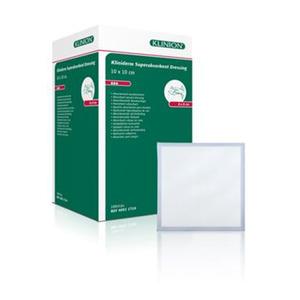 Kliniderm Superabsorberende Bandage (usteril) er beregnet til moderat og kraftigt væskende sår - Denne variant måler 10x10cm