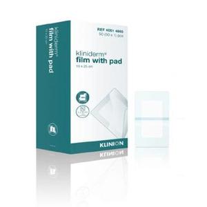 Kliniderm Film Steril med sårpude er beregnet til let absorbtion af sårvæske - Denne variant måler 10x25cm