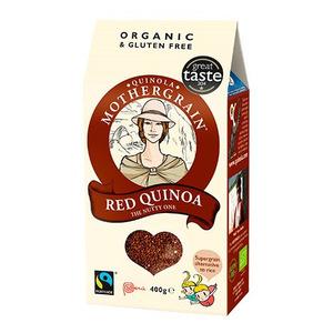 Rød quinoa har en skøn nøddeagtig og fyldig smag - Kan med fordel bruges i bl.a. salater.