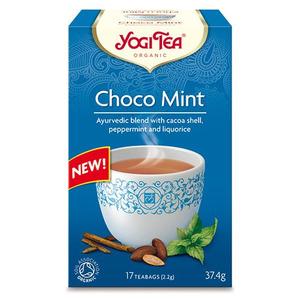 Denne økologiske te fra Yogi Tea har en skøn smag af chokolade og pebermynte.