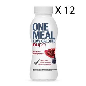 Nupo One Meal Shake - Blåbær og Granatæble - 12x330ml