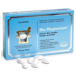Bio-magnesium 120 tabletter fra Pharma Nord.