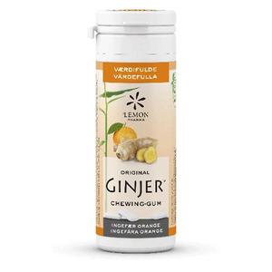 Bach Blomsters prisvindende Ginjer tyggegummi har en vedligeholdende smag af ingefær og appelsin.