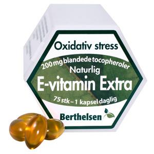 Berthelsen E-vitamin Extra 75 kapsler