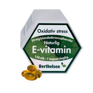 Berthelsen Naturlig E- vitamin 150 kapsler