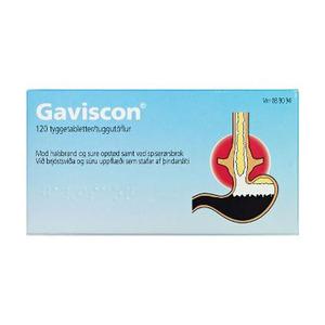 Gaviscon tyggetabletter - 120 stk