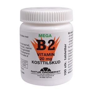Natur-Drogeriet Mega B2 vitamin 20 mg - 100 tab