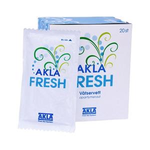 Akla Fresh Vådservietter - Uparfumerede - 20 stk