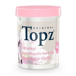 Topz Makeup Remover Pads m. Olie - 100 stk øjenmakeupfjerner