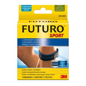 Futuro Sport Justerbar Knæstrop - Sort knæstøtte til sport