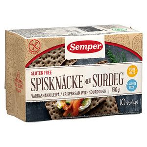 Glutenfrie knækbrød med surdej.