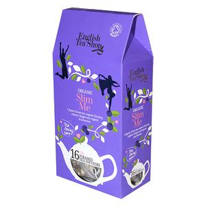 Slim Me er en grøn te med smag af ginseng, ingefær og acaibær.