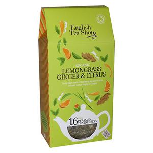 Økologisk te med citrongræs, ingefær og citrus.