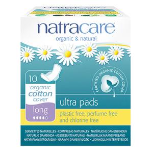 Natracare Long Ultra Bind m. Vinger miljøvenlig bind hygiejneartikler naturlig bionedbrydelige - Med24.dk