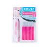 Ekulf PH Professional Mellemrumsbørste - Flere Str. - 18 stk - 0,4 mm - Pink