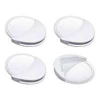 Reer hjørnebeskytter Hvid/transparent - 4 stk