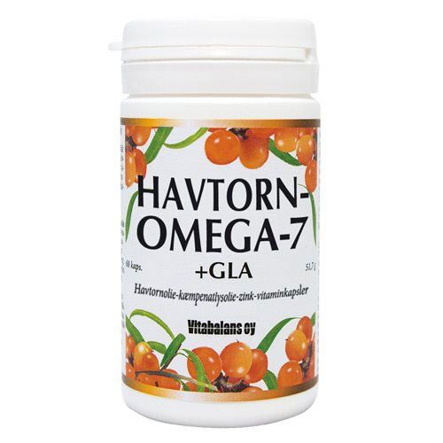 Havtorn omega 7 + GLA - 60 kap