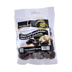 Cashewnødder overtrukket med mørk stevia chokolade.