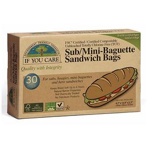 If you Care Sub/sandwich baguette sandwich bags - 30 stk