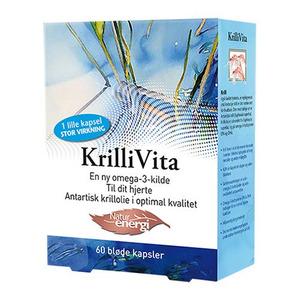 Krillivita Unik omega-3 fiskeolie 60 kapsler