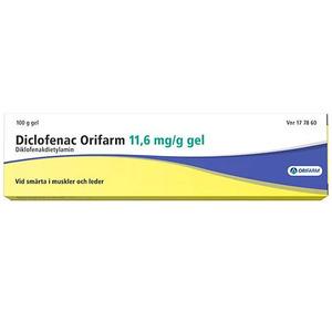 Diclofenac Orifarm gel 11,6 mg/g - 100 g