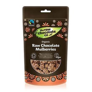 The Raw Chocolate Co. Raw Chocolate Mulberries Fairtrade Ø - 125 Billede af The Raw Chocolate Co. Raw Chocolate Mulberries Fairtrade Ø - 125