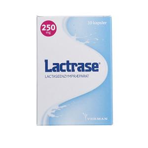 Lactrase er et enzym til lactoseintolerans, som anvendes for ikke at opleve gener ved indtagelse af mælkeprodukter