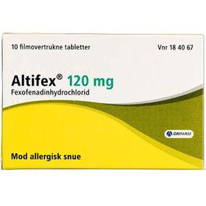 Altifex 120 mg - Antihistamin til behandling af allergiske reaktioner