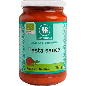 Urtekram Pastasauce med basilikum i glas