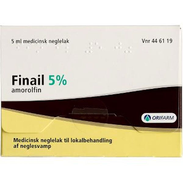 Finail 5 % medicinsk neglelak 5 ml - Med24.dk