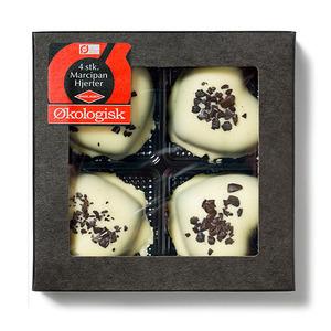 Økoladen Marcipanhjerte lakrids 4 stk i Ø - 75 g