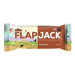 Flapjack m. chokolade (Wholebake) - 80 gr