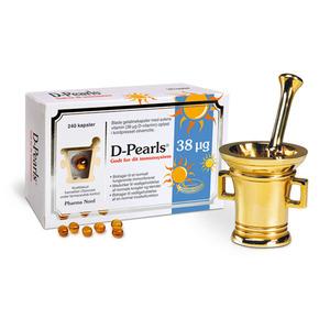 Pharma Nord D-Pearls (Stærk) D Vitamin 38 Mikg. - 240 Kaps.