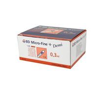 BD Micro Fine+ 0,3 ml U-100 - 100 stk.