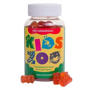 Kids Zoo Mulitvitamin tyggedyr med jordbærsmag 60 stk