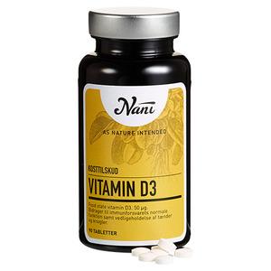 Nani Vitamin D3 med 50 µg 90 tabletter