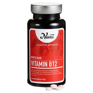 Nani stærk vitamin B12 med 500 µg 90 tabletter