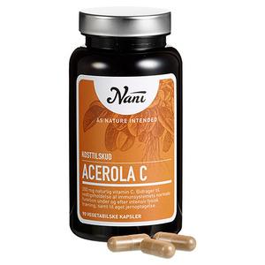 Nani food state Acerola C vitamin 90 kapsler